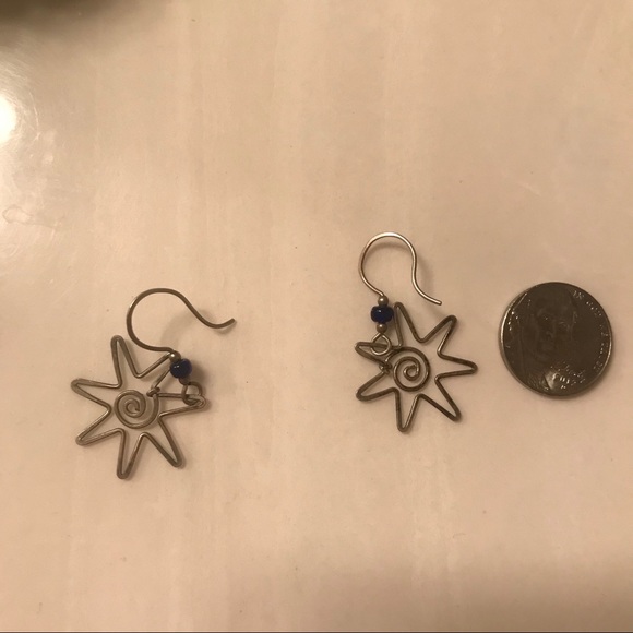 Vintage Sterling Silver Earrings - Picture 4 of 5